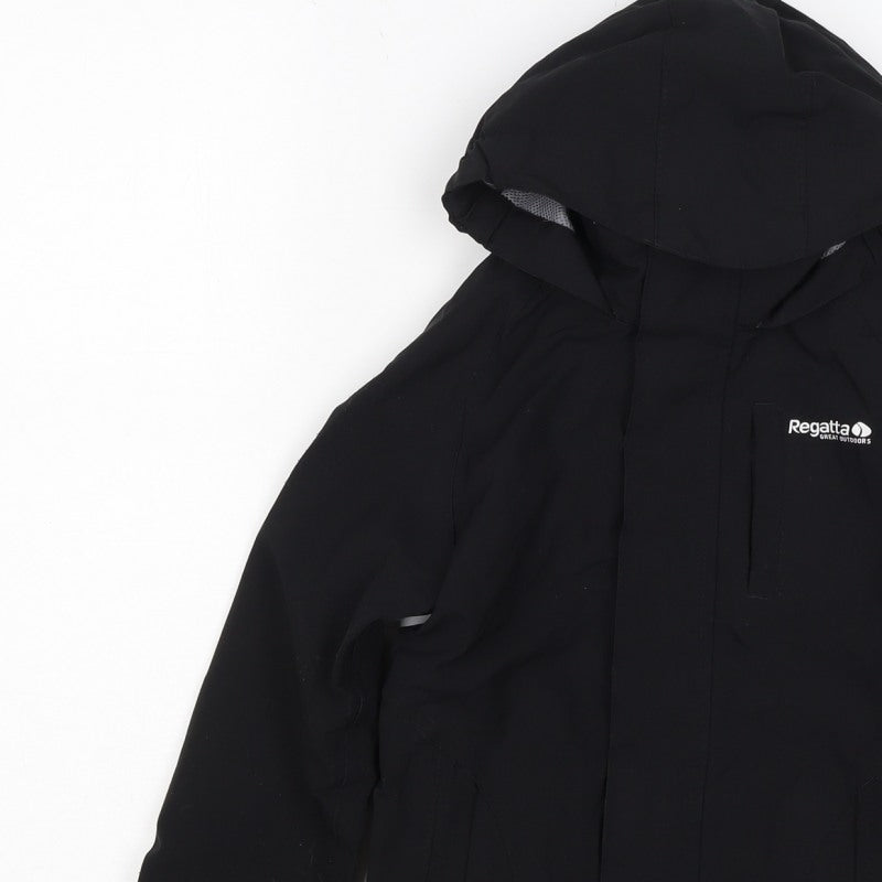 Additional view of Regatta boys’ black 3-4 years hooded isotex waterproof softshell jacket