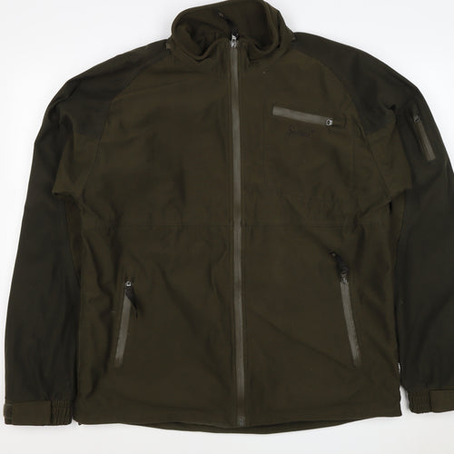 Seeland Men’s Green Size 54 Soft Shell Hunting Jacket Full Zip Pockets