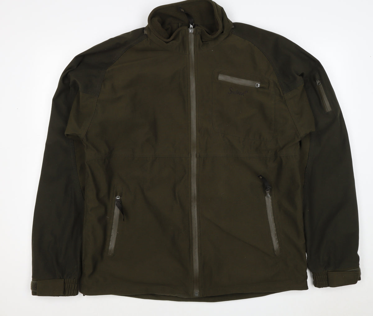 Seeland Men’s Green Size 54 Soft Shell Hunting Jacket Full Zip Pockets