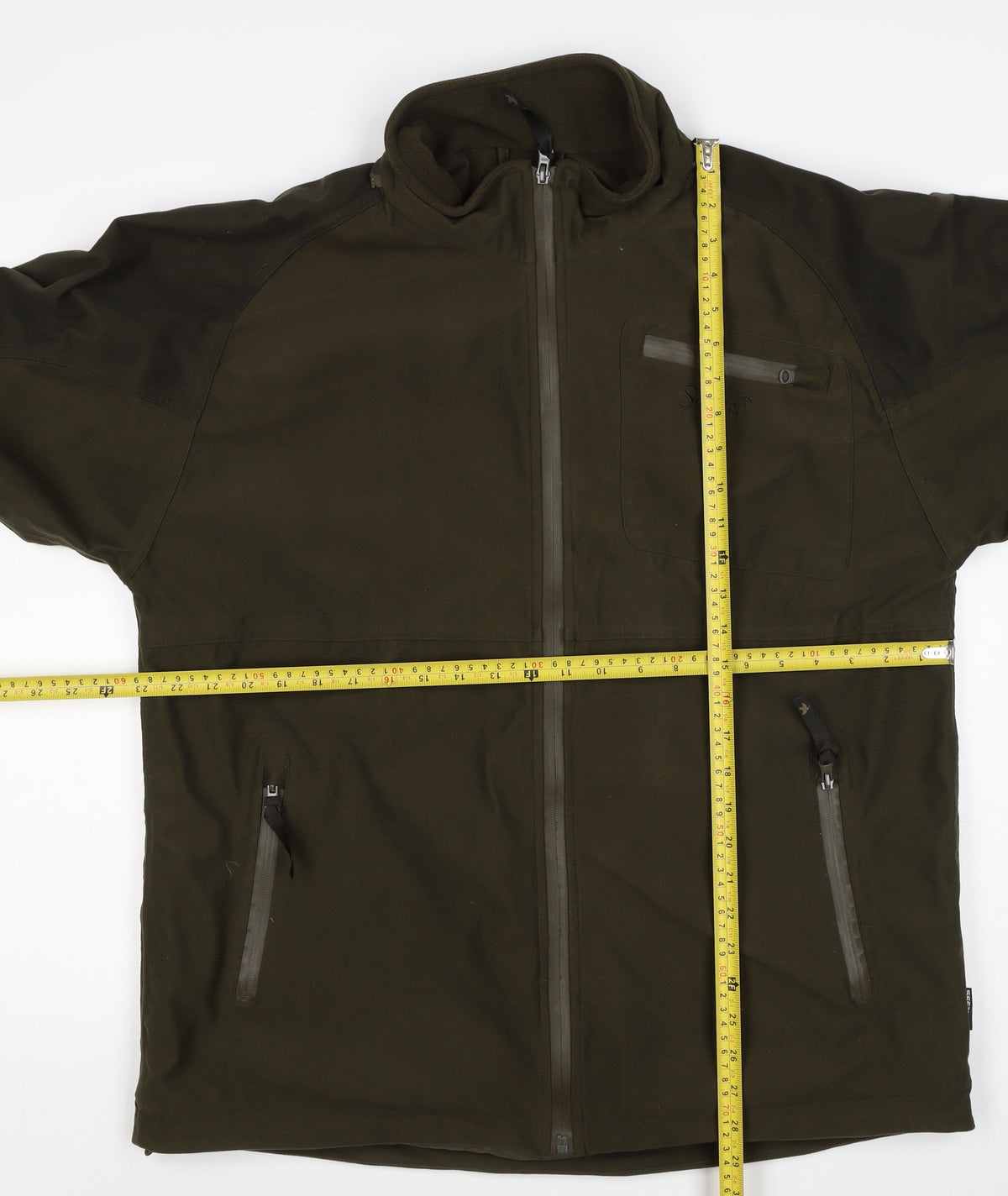 Seeland Men’s Green Size 54 Soft Shell Hunting Jacket Full Zip Pockets