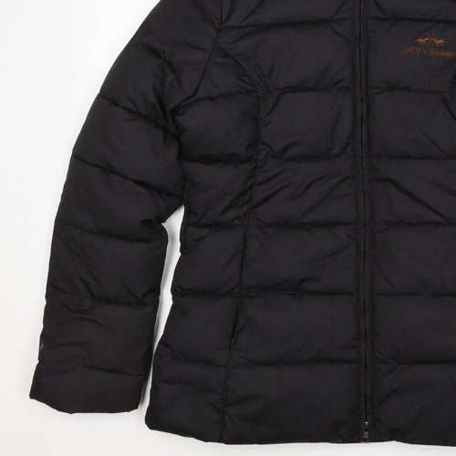 HV Polo Society Women’s Black XL Hooded Fur Trim Puffer Jacket