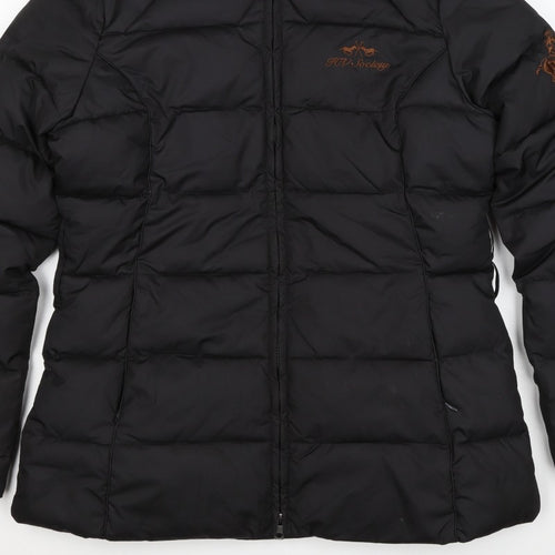 HV Polo Society Women’s Black XL Hooded Fur Trim Puffer Jacket