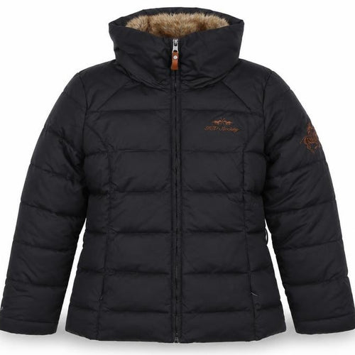 HV Polo Society Women’s Black XL Hooded Fur Trim Puffer Jacket