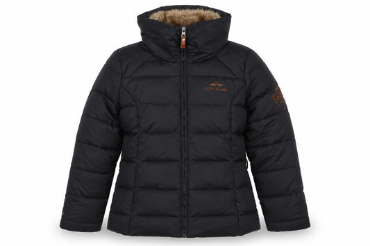 HV Polo Society Women’s Black XL Hooded Fur Trim Puffer Jacket