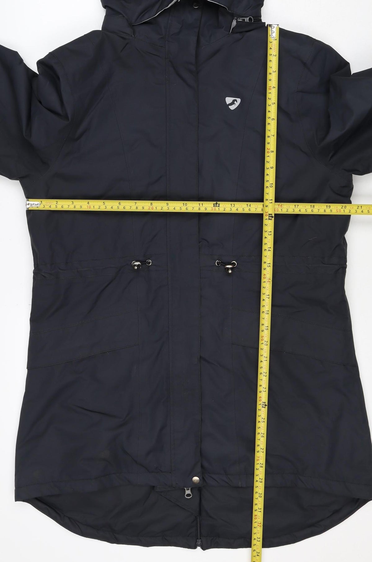 Aubrion Women's Blue UK 14 Long Parka Faux Fur Hooded Coat