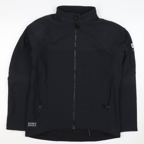 HiMountain Men's Black M Softshell Windproof Full Zip Hiking Jacket