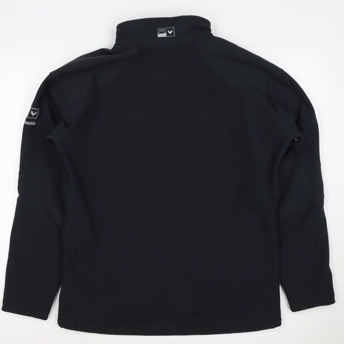 HiMountain Men's Black M Softshell Windproof Full Zip Hiking Jacket