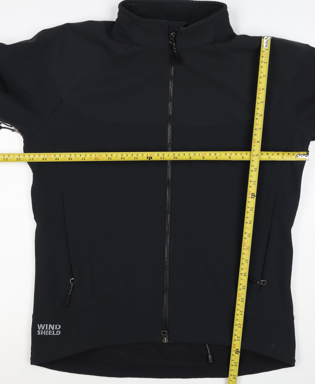 HiMountain Men's Black M Softshell Windproof Full Zip Hiking Jacket