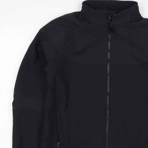 HiMountain Men's Black M Softshell Windproof Full Zip Hiking Jacket