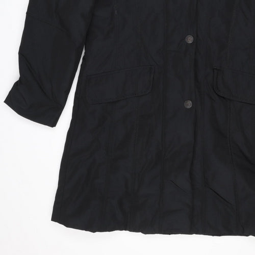 Gerry Weber Women’s Black UK 12 Hooded Padded Button Coat