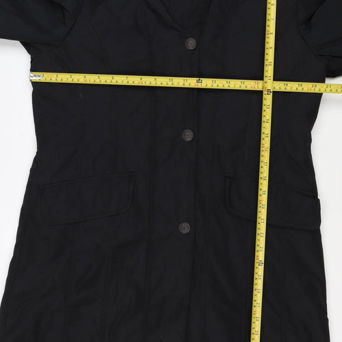Gerry Weber Women’s Black UK 12 Hooded Padded Button Coat