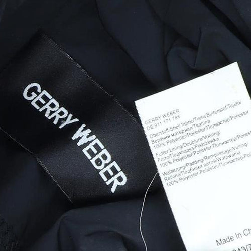 Gerry Weber Women’s Black UK 12 Hooded Padded Button Coat