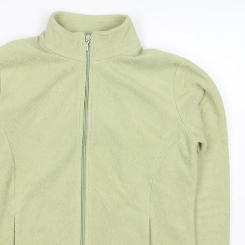 Marks & Spencer Women Green UK 16 Fleece Full Zip Jacket Pockets