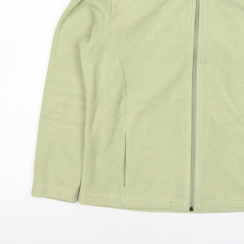 Marks & Spencer Women Green UK 16 Fleece Full Zip Jacket Pockets