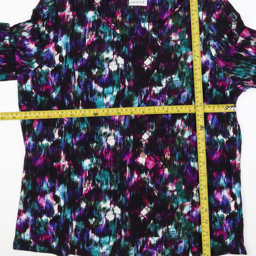Eastex Women Multicoloured UK 12 Geometric Jersey Tunic Blouse