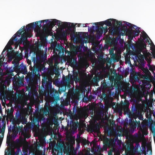 Eastex Women Multicoloured UK 12 Geometric Jersey Tunic Blouse
