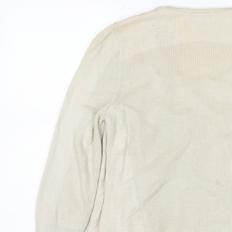 Additional view of M&S Women’s Ivory, size UK 10, Open Knit Lace Front Cardigan