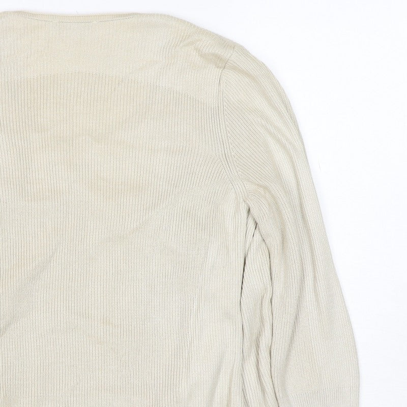 Additional view of M&S Women’s Ivory, size UK 10, Open Knit Lace Front Cardigan