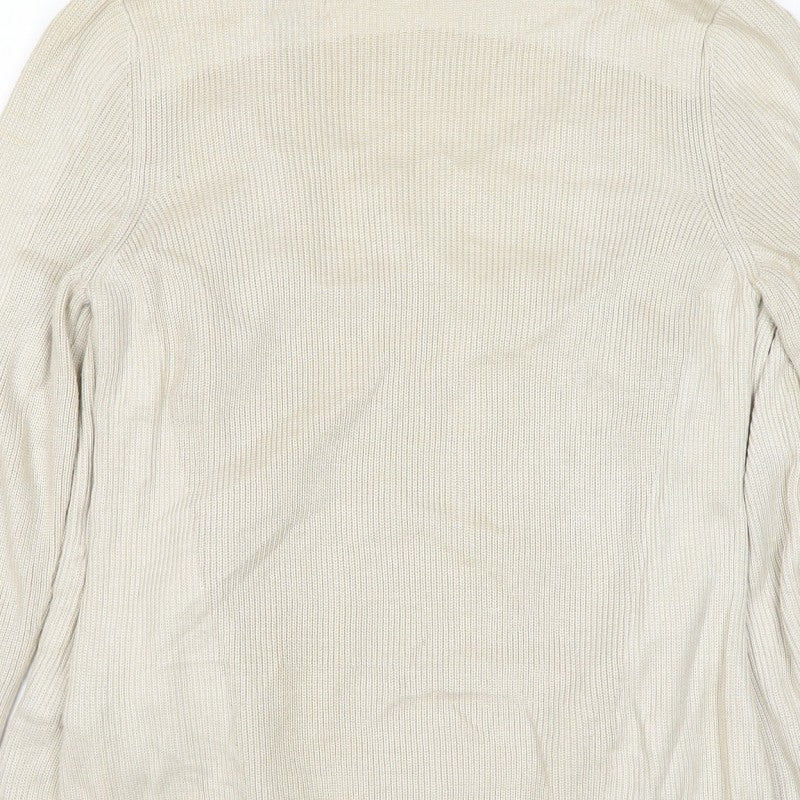 Additional view of M&S Women’s Ivory, size UK 10, Open Knit Lace Front Cardigan