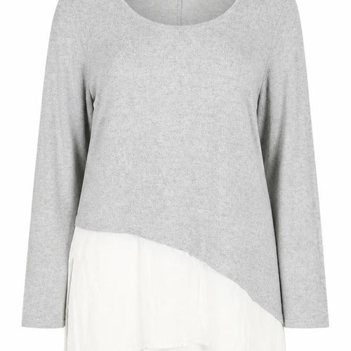 Next Women Multicoloured UK 14 Layered Knit Long Sleeve Tunic Blouse