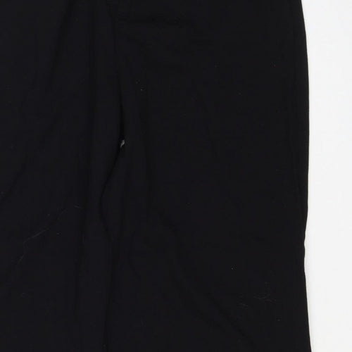 Stradivarius Women Black UK 8 Straight Leg Dress Trousers Stretch