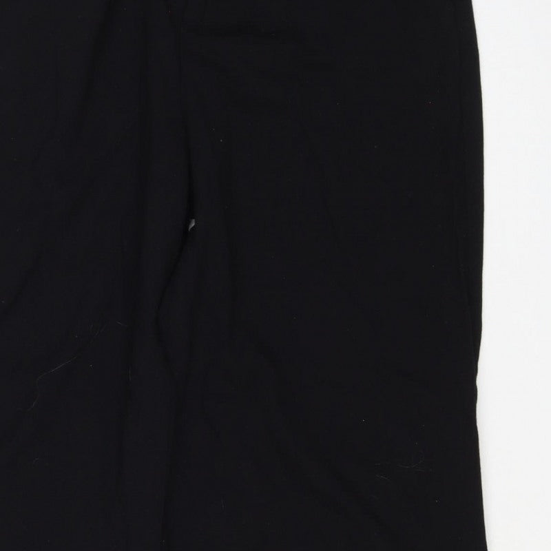 Stradivarius Women Black UK 8 Straight Leg Dress Trousers Stretch
