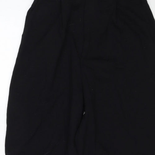 Stradivarius Women Black UK 8 Straight Leg Dress Trousers Stretch