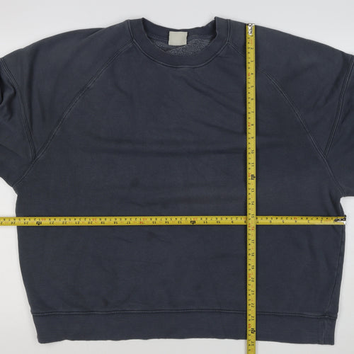 Pull&Bear Women’s Grey M Crew Neck Raglan Pullover Sweatshirt