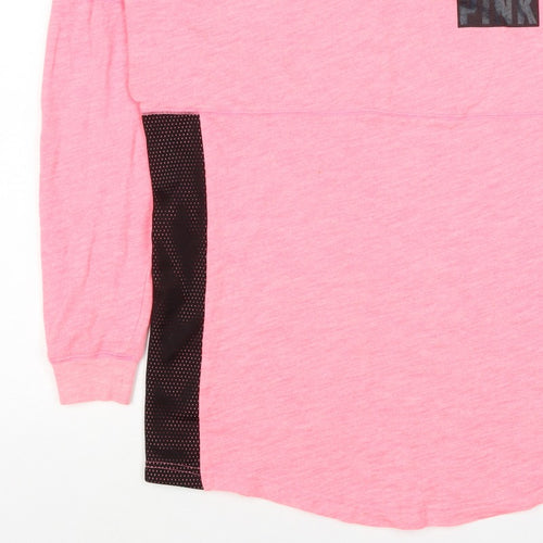 Victoria's Secret PINK Women's Pink S Petite Pullover Logo Sweatshirt