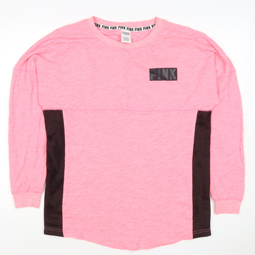 Victoria's Secret PINK Women's Pink S Petite Pullover Logo Sweatshirt
