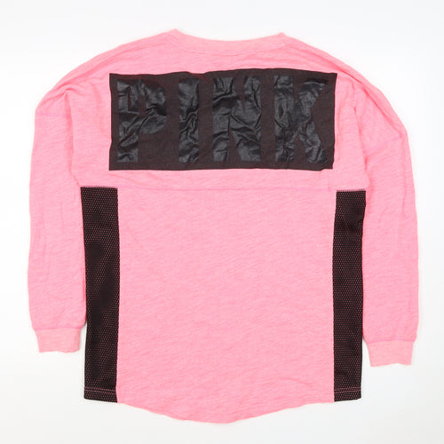Victoria's Secret PINK Women's Pink S Petite Pullover Logo Sweatshirt