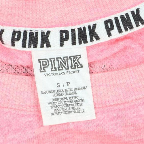 Victoria's Secret PINK Women's Pink S Petite Pullover Logo Sweatshirt