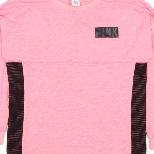Victoria's Secret PINK Women's Pink S Petite Pullover Logo Sweatshirt