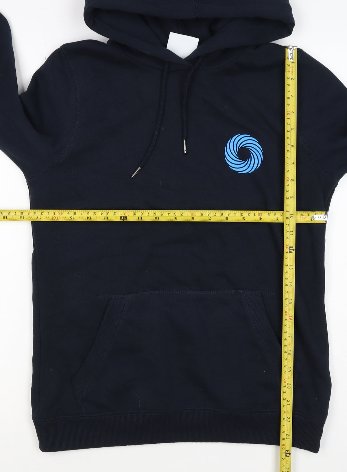 Brand and care label for TOG24 Women’s Black UK 8 Pullover Hoodie Logo Pockets