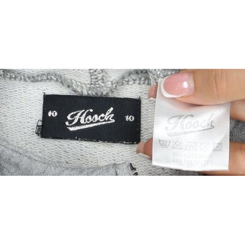 Macc Women’s Grey Size 10 Full Zip Hooded Logo Sweatshirt