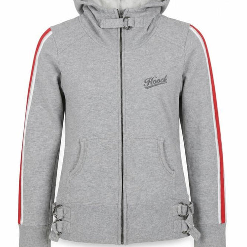 Macc Women’s Grey Size 10 Full Zip Hooded Logo Sweatshirt