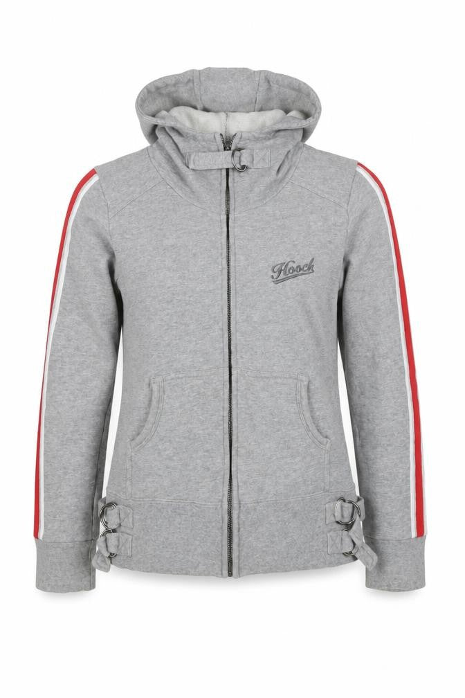 Macc Women’s Grey Size 10 Full Zip Hooded Logo Sweatshirt