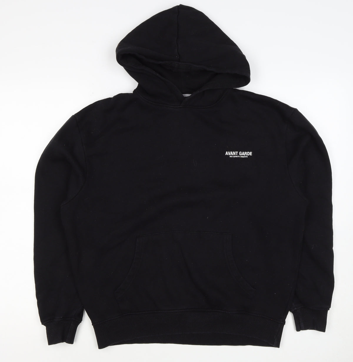 Back view of Avant Garde Paris Men’s Black M Pullover Hoodie Graphic Logo