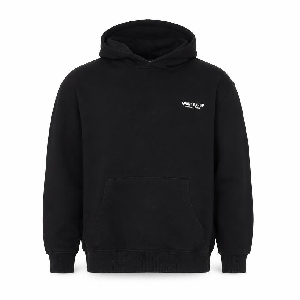 Front view of Avant Garde Paris Men’s Black M Pullover Hoodie Graphic Logo