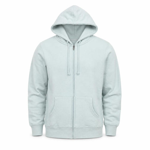 Yorkshire Trading Co. Men’s Grey M Full Zip Hooded Fleece Hoodie