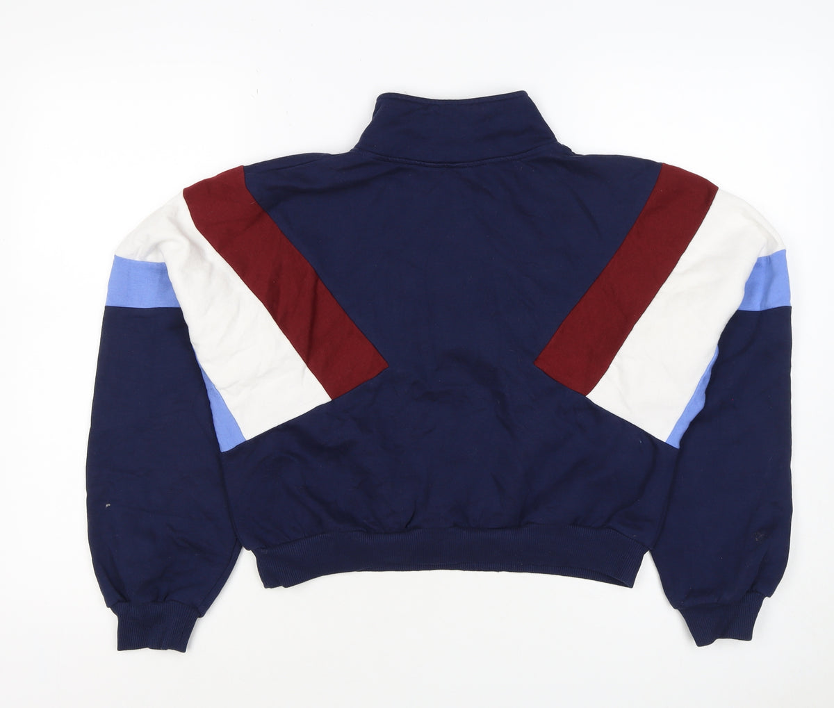 H&M Divided Women’s Multicoloured 1/4 Zip High Neck Jumper Size S