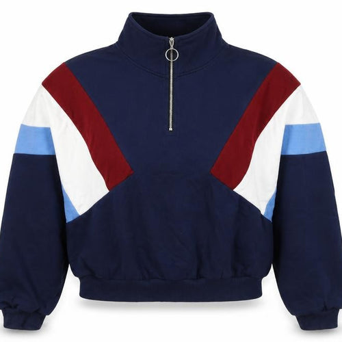 H&M Divided Women’s Multicoloured 1/4 Zip High Neck Jumper Size S