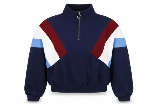 H&M Divided Women’s Multicoloured 1/4 Zip High Neck Jumper Size S