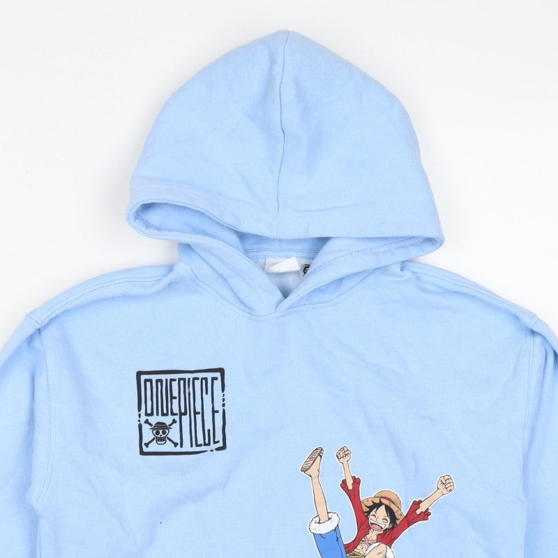 Additional view of Zara boys’ blue 9-10 years one piece luffy graphic print pullover hoodie