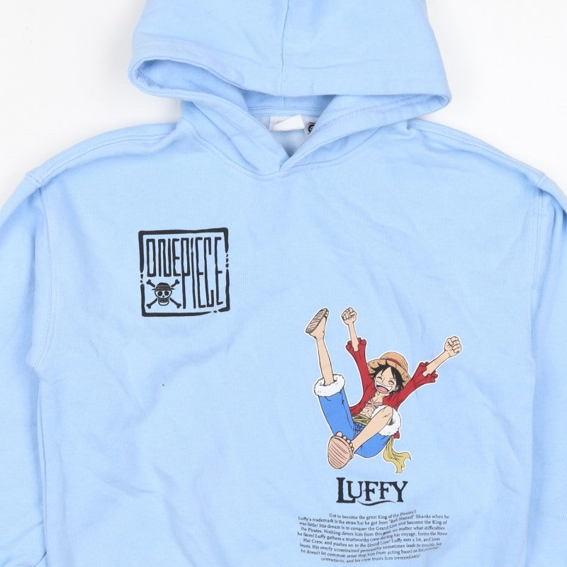 Additional view of Zara boys’ blue 9-10 years one piece luffy graphic print pullover hoodie
