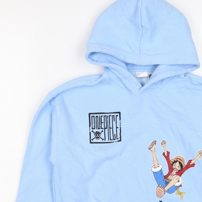 Additional view of Zara boys’ blue 9-10 years one piece luffy graphic print pullover hoodie