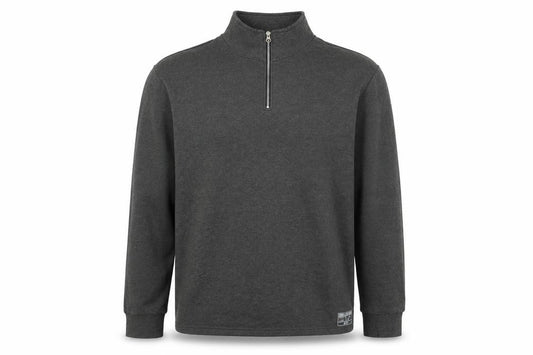 Livegy Men’s Grey XL 1/4 Zip Fleece Lined High Neck Sweatshirt NYC