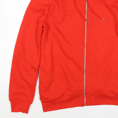 Primark Premium Men’s Red M Full Zip Hoodie Drawstring Pockets