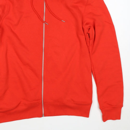 Primark Premium Men’s Red M Full Zip Hoodie Drawstring Pockets