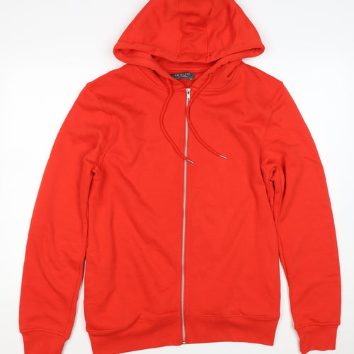 Primark Premium Men’s Red M Full Zip Hoodie Drawstring Pockets